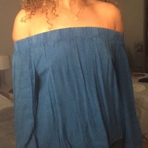 Off the shoulder open back